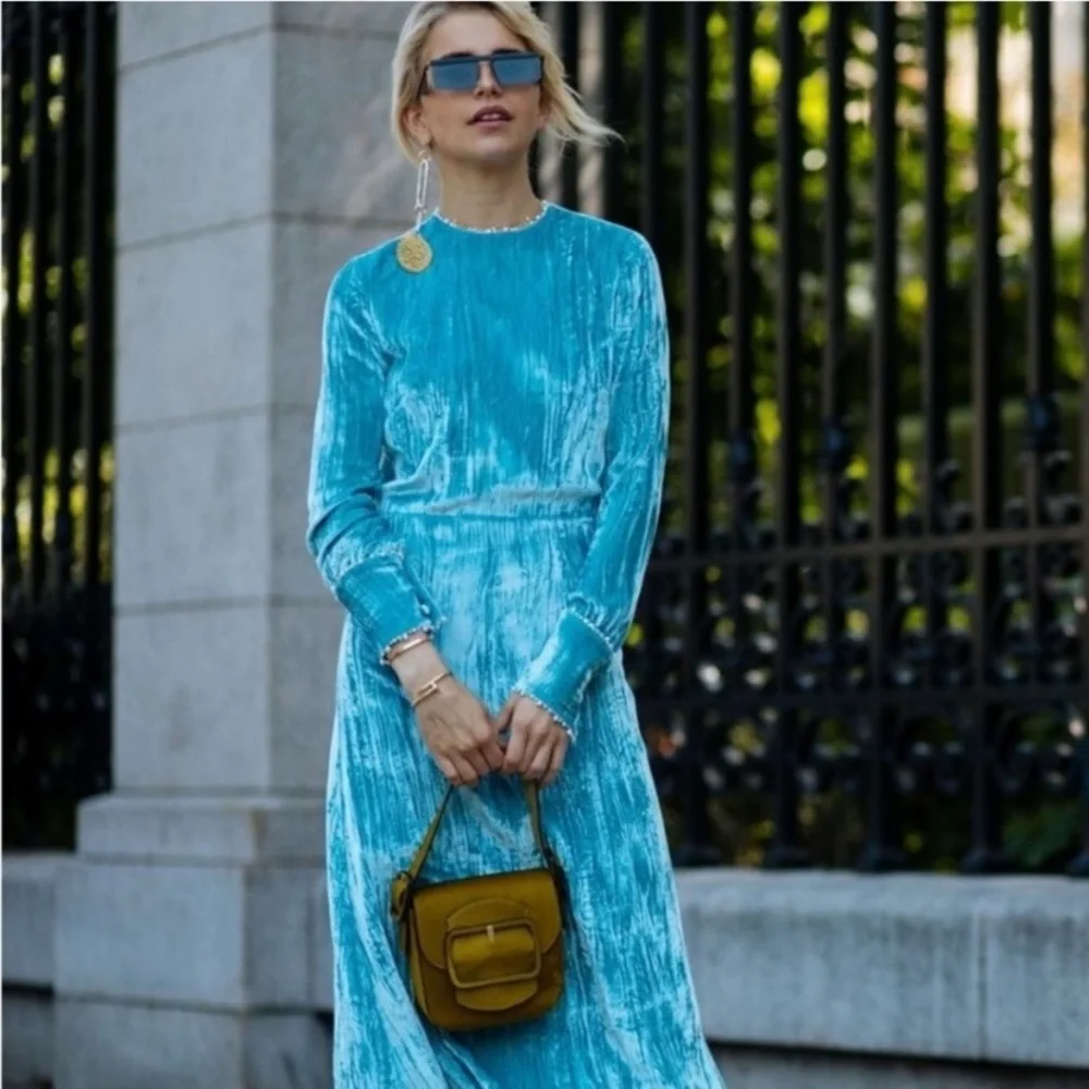 Tory Burch Sawyer green Calf Hair Bag